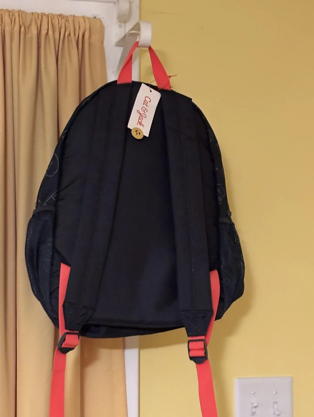 Cat & Jack Black and Red Kids' Sports Backpack